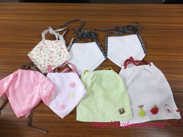 １００円ショップのハンカチで赤ちゃんにスタイを簡単に作る方法 赤ちゃんに手作り 作り方のお役立ちブログ