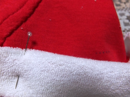 赤ちゃん サンタ服 サンタ帽の作り方 新生児バージョン３ 赤ちゃんに手作り 作り方のお役立ちブログ
